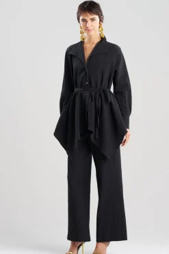 Matelassé Cotton Handkerchief Hem Shirt