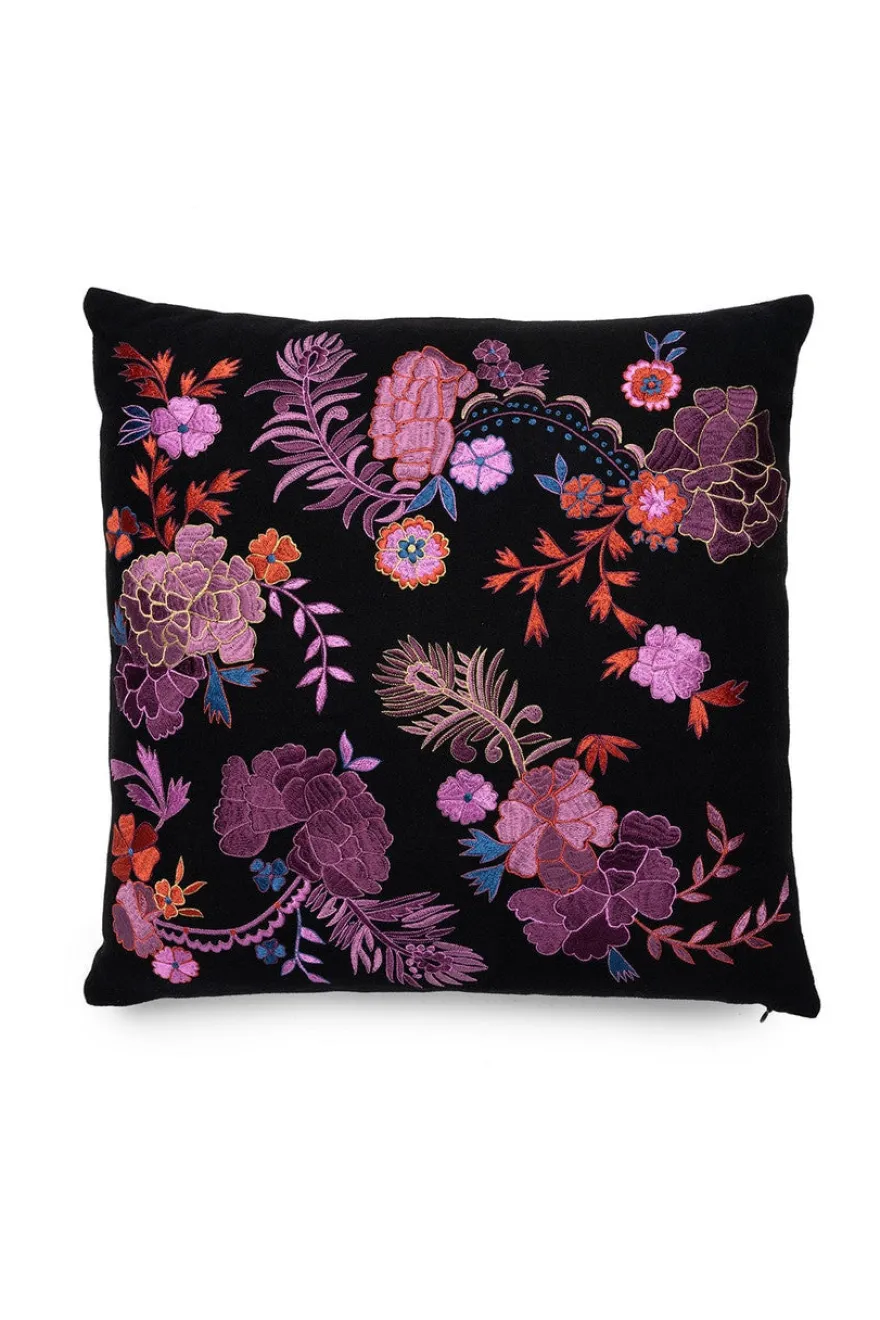 Mayon Bohemian Floral Embroidery Pillow Case