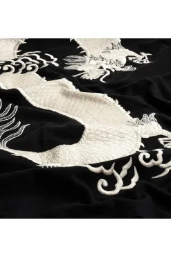 Mayon Dragon Embroidery Throw