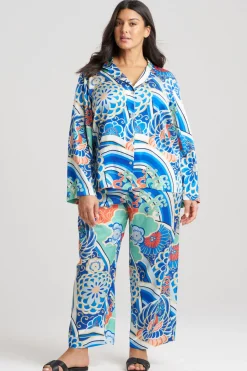 Medallion Notch Button Front PJ