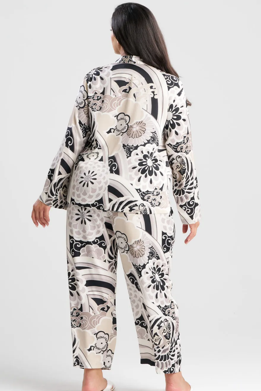Medallion Notch Button Front PJ
