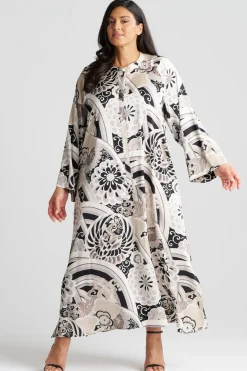 Medallion Zip Caftan