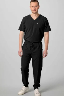 Men's 2-Pocket V-Neck Scrub Top
