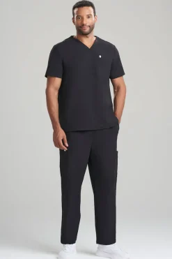 Men's 3-Pocket V-Neck Scrub Top