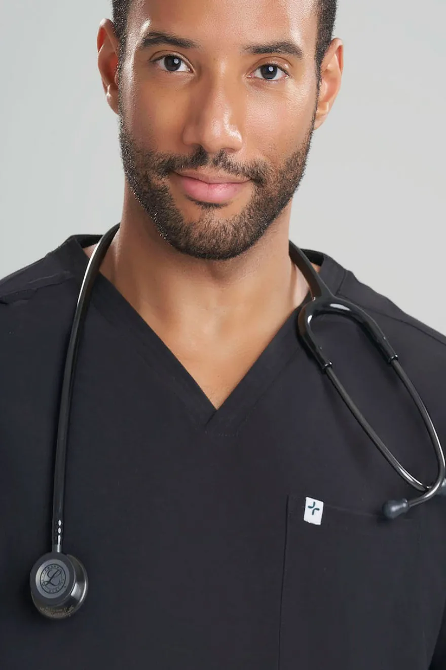 Men's 3-Pocket V-Neck Scrub Top