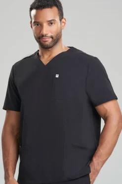 Men's 3-Pocket V-Neck Scrub Top