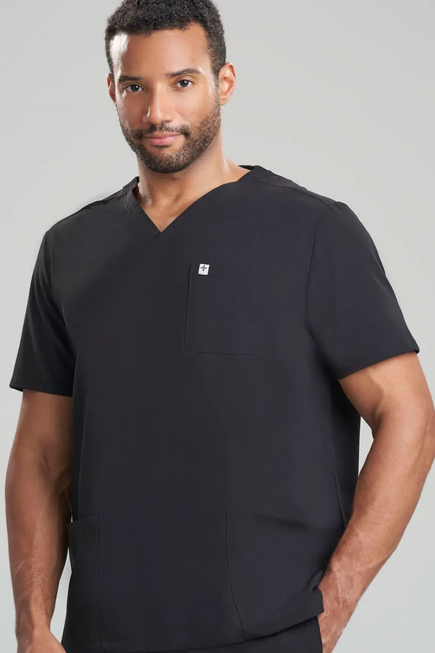Men's 3-Pocket V-Neck Scrub Top