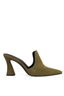 Minh Suede Heel Mule