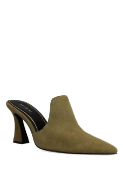 Minh Suede Heel Mule