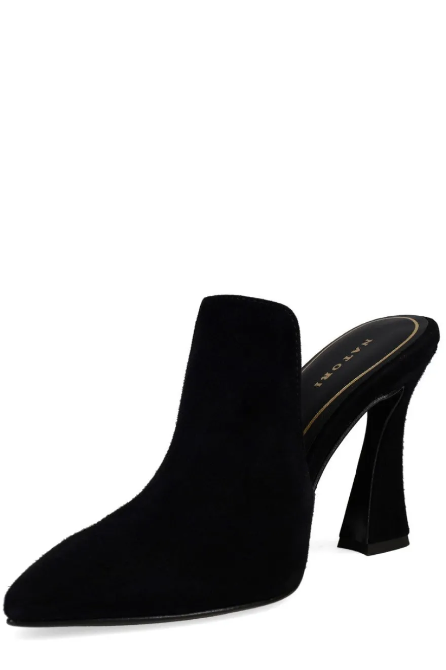 Minh Suede Heel Mule