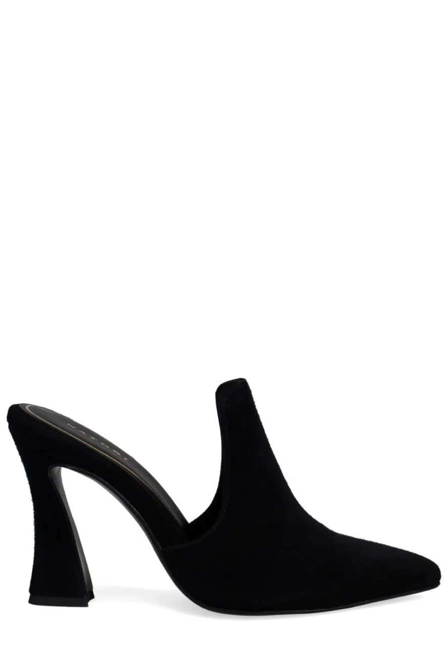 Minh Suede Heel Mule