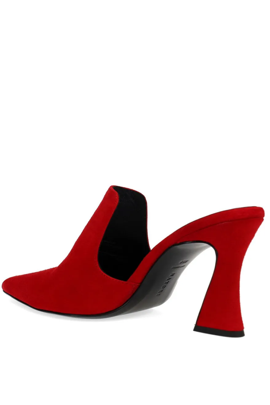 Minh Suede Heel Mule
