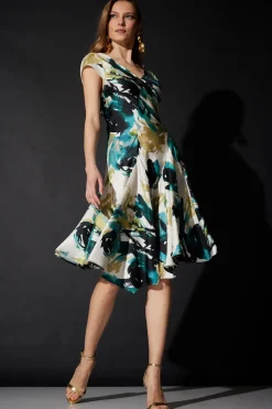 Mira Silk Twill Asymmetric Dress