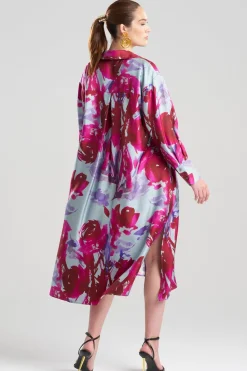 Mira Silk Twill Oversized Shirt Dress