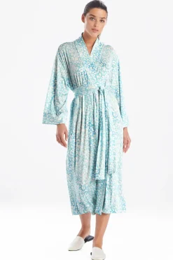 Misty Leopard Cozy Knit Robe