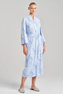 Misty Leopard Cozy Knit Robe