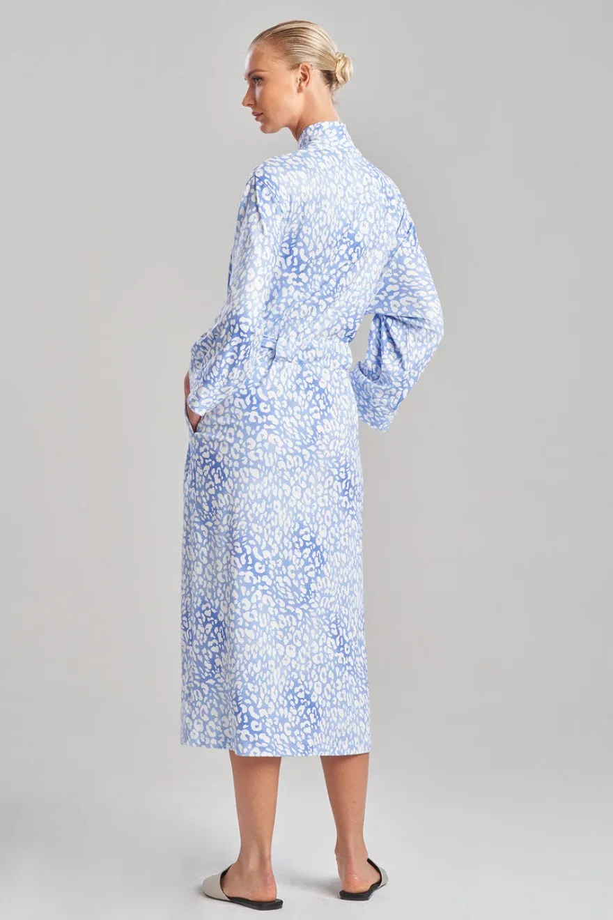 Misty Leopard Cozy Knit Robe