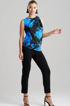 Miyako Printed Cotton Chino Origami Top