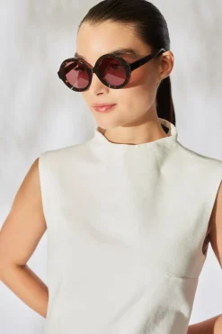 Nami Acetate Round Sunglasses