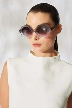 Nami Acetate Round Sunglasses