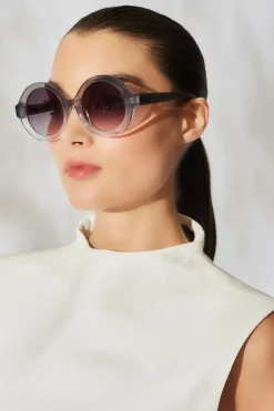 Nami Acetate Round Sunglasses