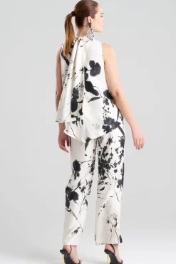 Nara Silk Twill Halter Scarf Top