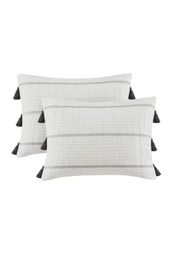 Naru 4 Piece Jacquard Stripe Comforter Mini Set