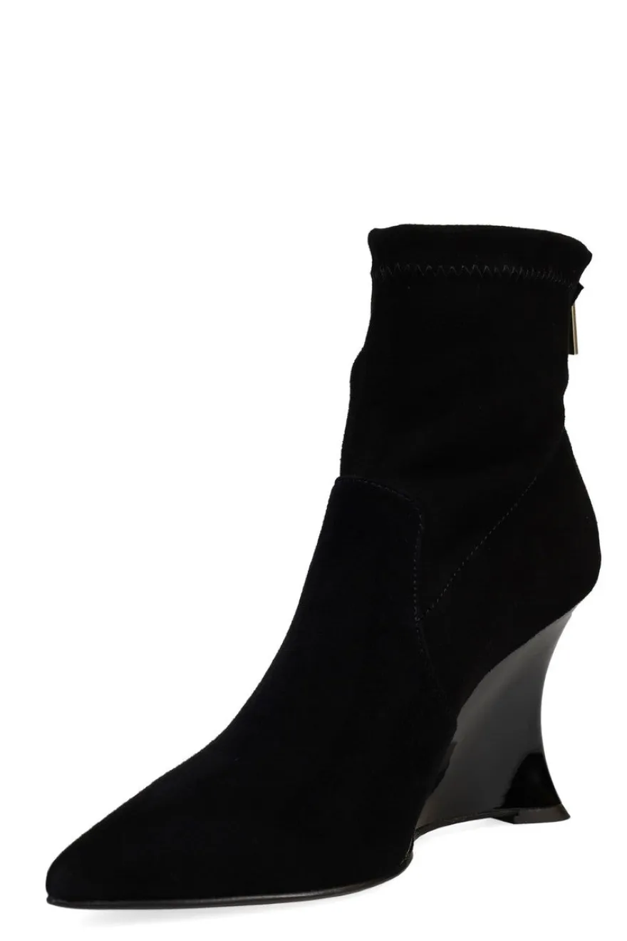Neko Suede Wedge Ankle Boot