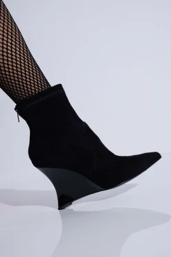Neko Suede Wedge Ankle Boot