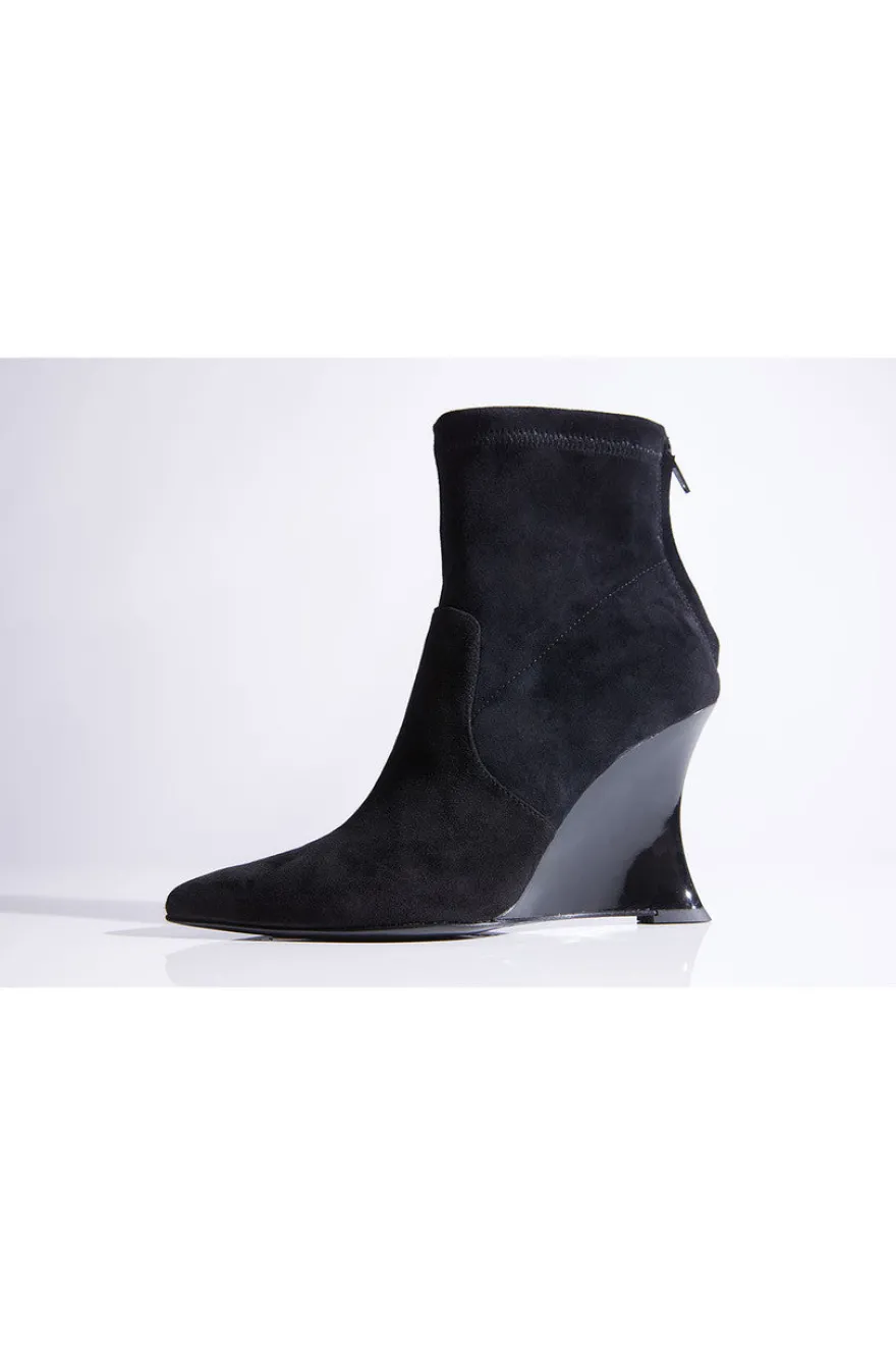 Neko Suede Wedge Ankle Boot