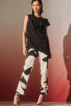 Nishi Cotton Side Zip Ankle Pants