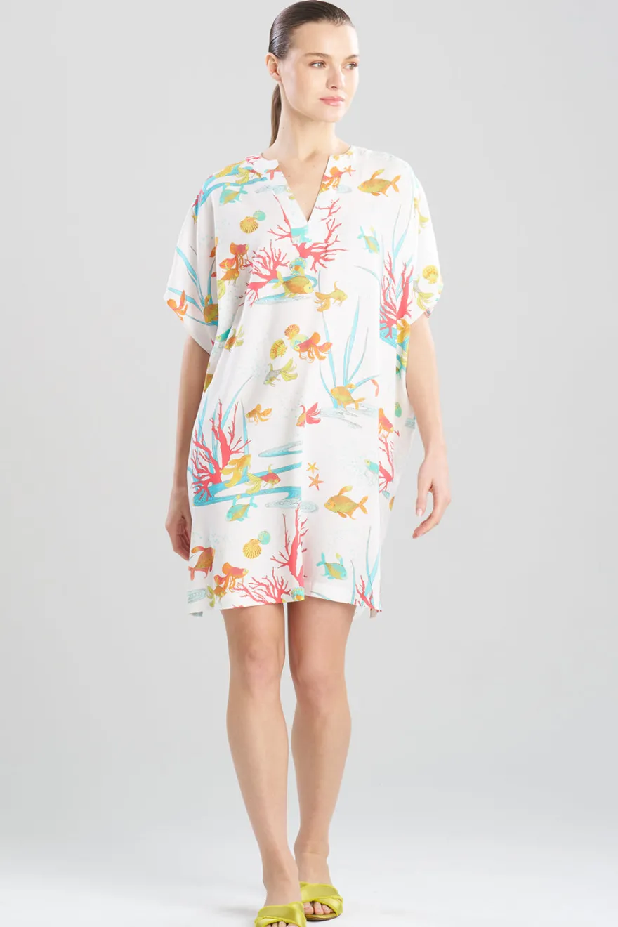 Ocean's Embrace Printed Challis Sleepshirt