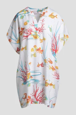 Ocean's Embrace Printed Challis Sleepshirt
