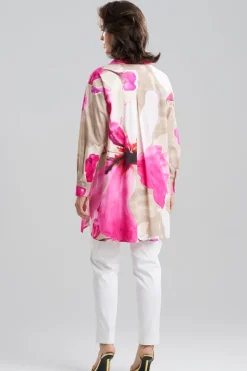Orchid Cotton Poplin Oversized Button Down Shirt