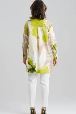 Orchid Cotton Poplin Oversized Button Down Shirt