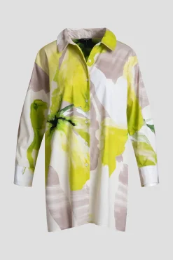 Orchid Cotton Poplin Oversized Button Down Shirt
