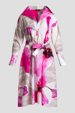 Orchid Cotton Poplin Oversized Pull Over Shirtdress