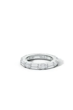 Orient Express Lab-Grown 14K Gold Baguette & Cushion Diamond Eternity Band