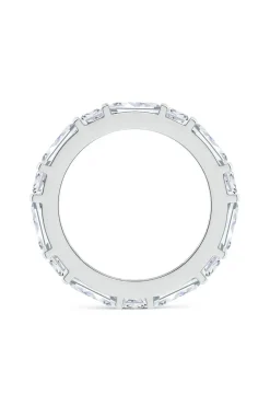 Orient Express Lab-Grown 14K Gold Baguette & Cushion Diamond Eternity Band