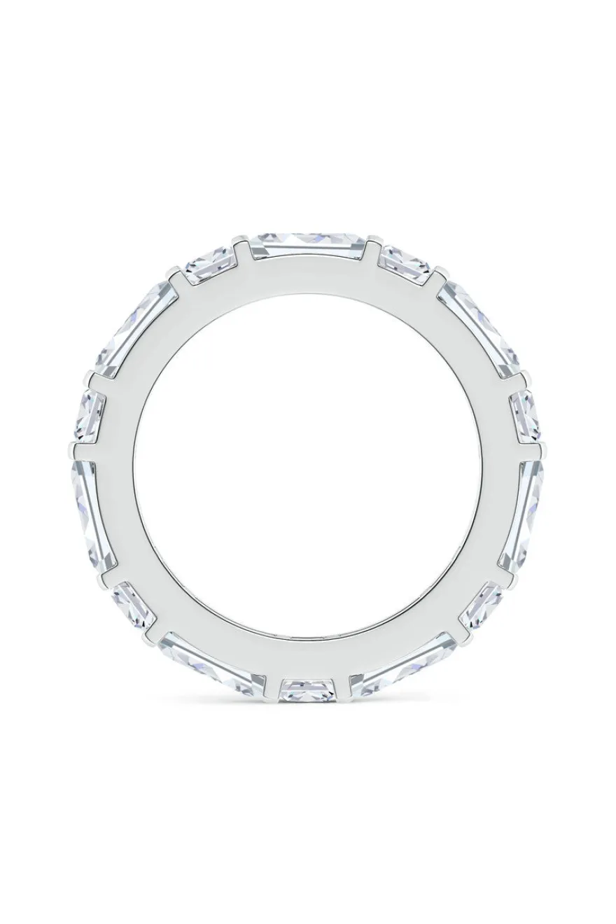 Orient Express Lab-Grown 14K Gold Baguette & Cushion Diamond Eternity Band