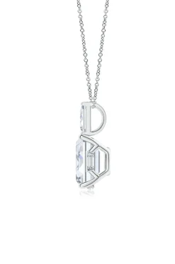 Orient Express Lab-Grown 14K Gold & Emerald Cut Diamond Pendant Necklace