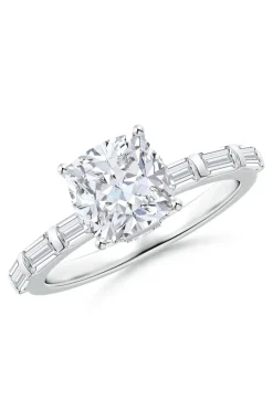 Orient Express Lab-Grown 14K Gold & Cushion Diamond Solitaire Ring