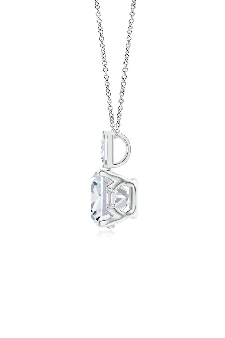 Orient Express Lab-Grown 14K Gold & Cushion Diamond Pendant Necklace