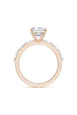 Orient Express Lab-Grown 14K Gold & Emerald Cut Diamond Solitaire Ring