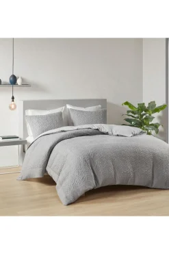 Origami 3 Piece Grey Comforter Mini Set