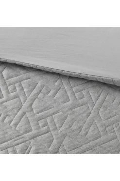 Origami 3 Piece Grey Comforter Mini Set