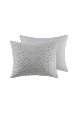 Origami 3 Piece Grey Comforter Mini Set