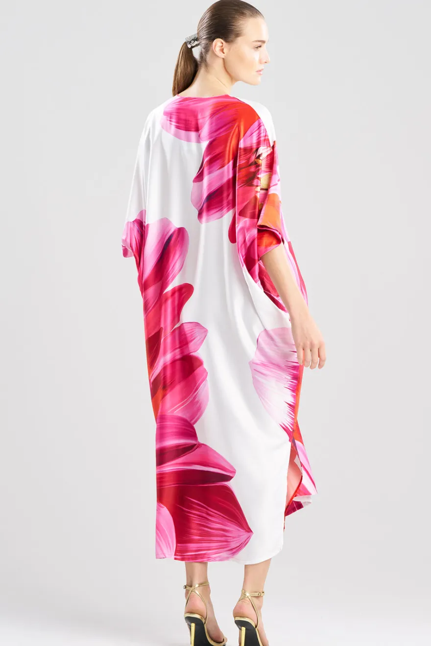 Palau Printed Charmeuse Caftan