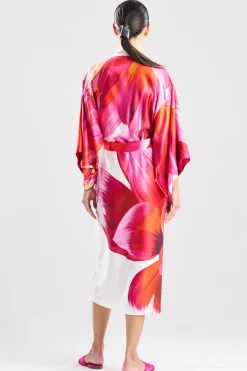 Palau Printed Charmeuse Robe