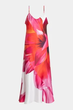 Palau Printed Charmeuse Slip Dress